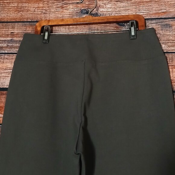Orvis Pants Size Large Ponte Leggings Olive Green Stretch Yoga Hidden Pocket - Picture 5 of 8